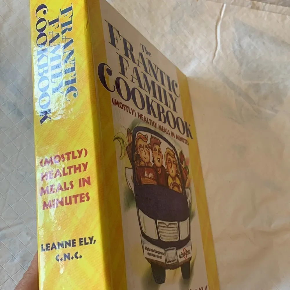 Cookbook Hardcover Binder Frantic Family Cookbook Leanne Ely
